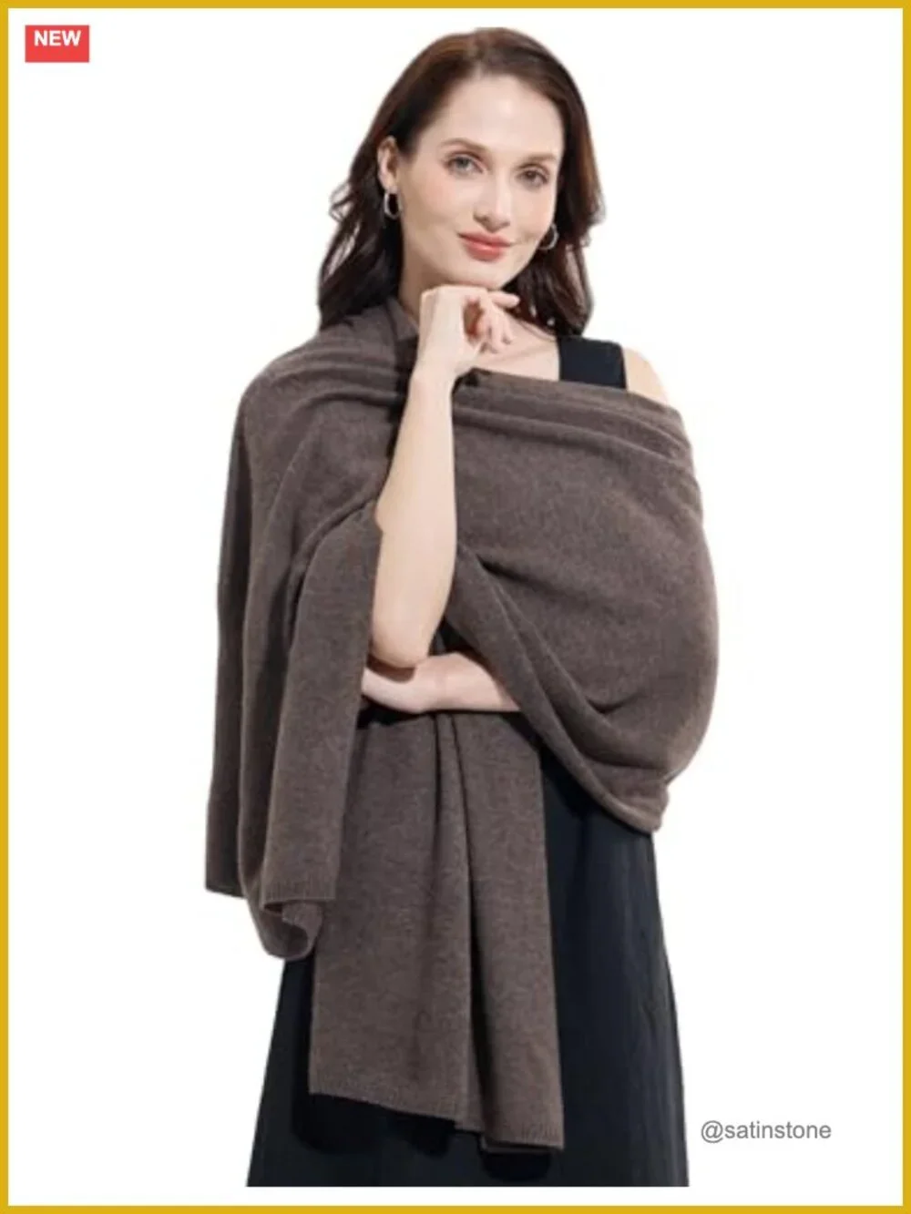 Cashmere Blend Wrap Scarf Stole for Women Extra Large 87